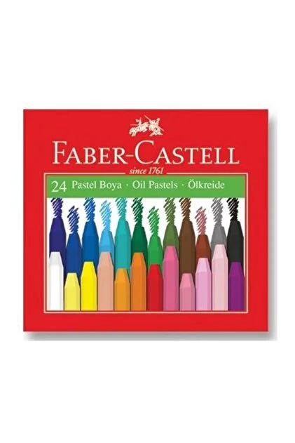 FABER CASTELL KÖŞELİ PASTEL BOYA 24 RENK *60
